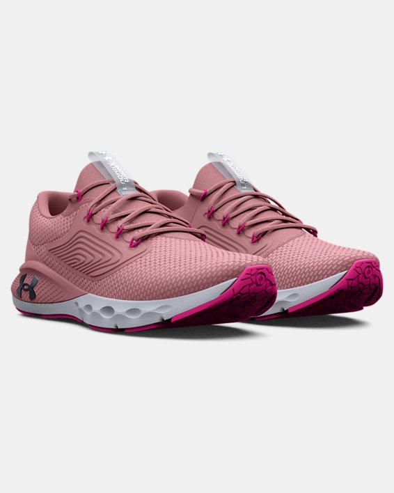 Women's UA Charged Vantage 2 Running Shoes, Pink, pdpMainDesktop image number 3